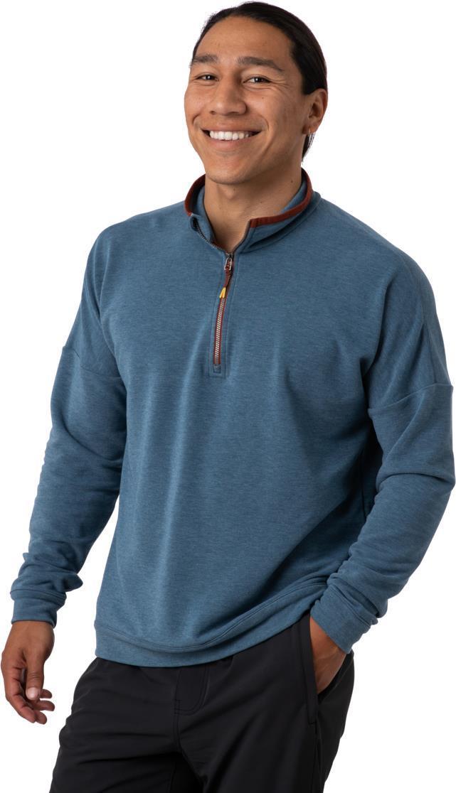 Lozano Quarter-Zip Fleece - Mens - Indigo Heather 3