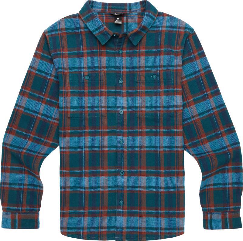 Mero Organic Flannel Shirt - Mens - Abyss Plaid 1