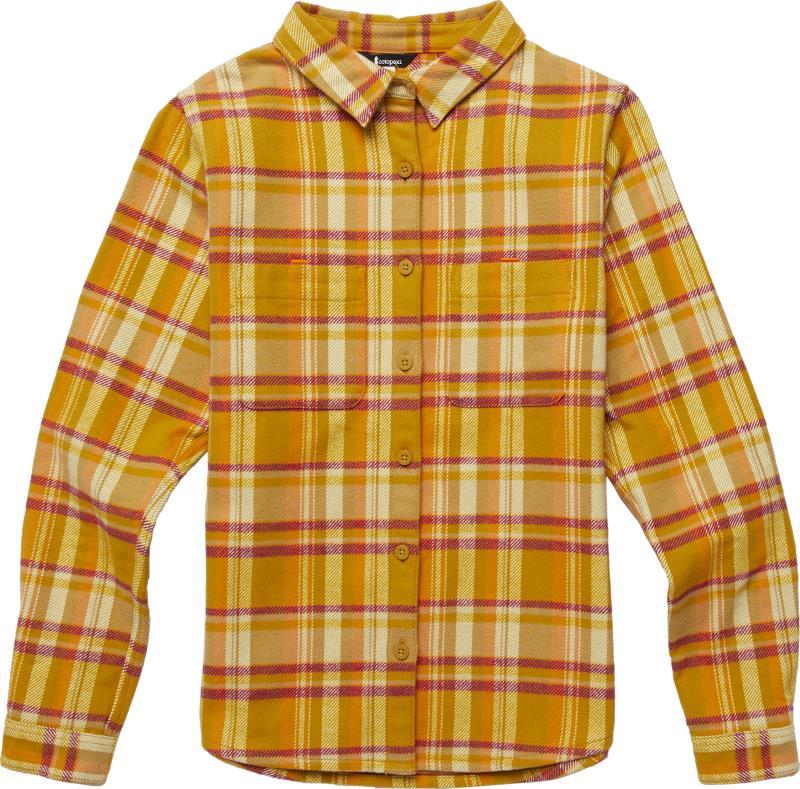 Mero Organic Flannel Shirt - Womens - Amber Plaid 1