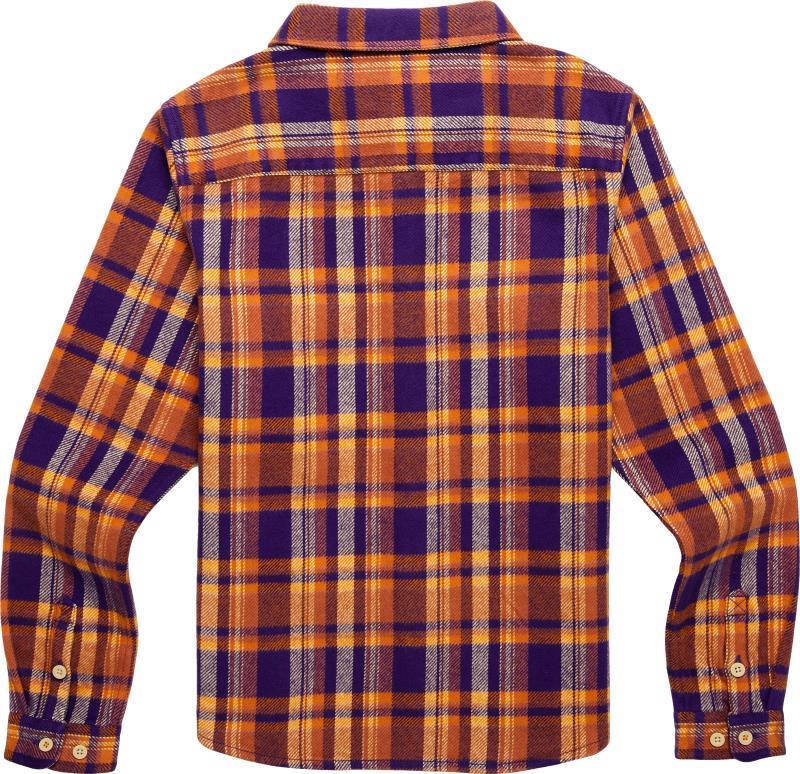 Mero Organic Flannel Shirt - Womens - Black Violet Plaid 2