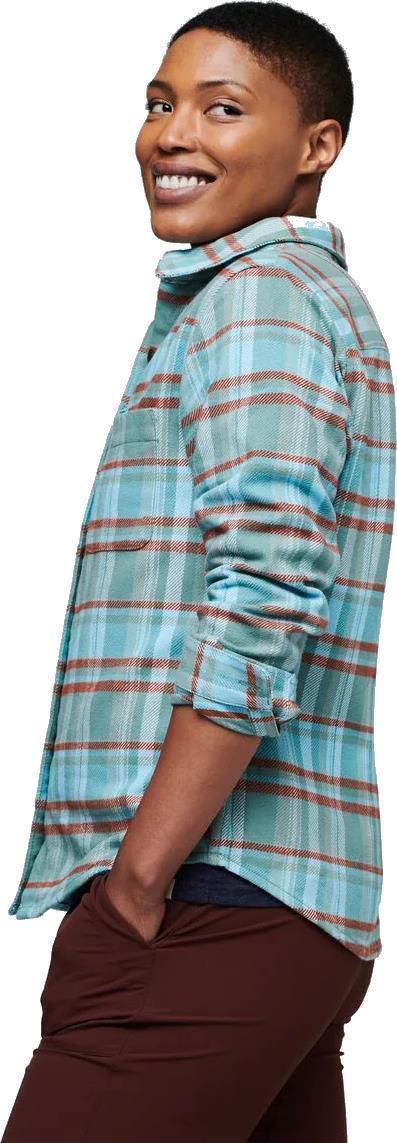 Mero Organic Flannel Shirt - Womens - Bluegrass Plaid 2