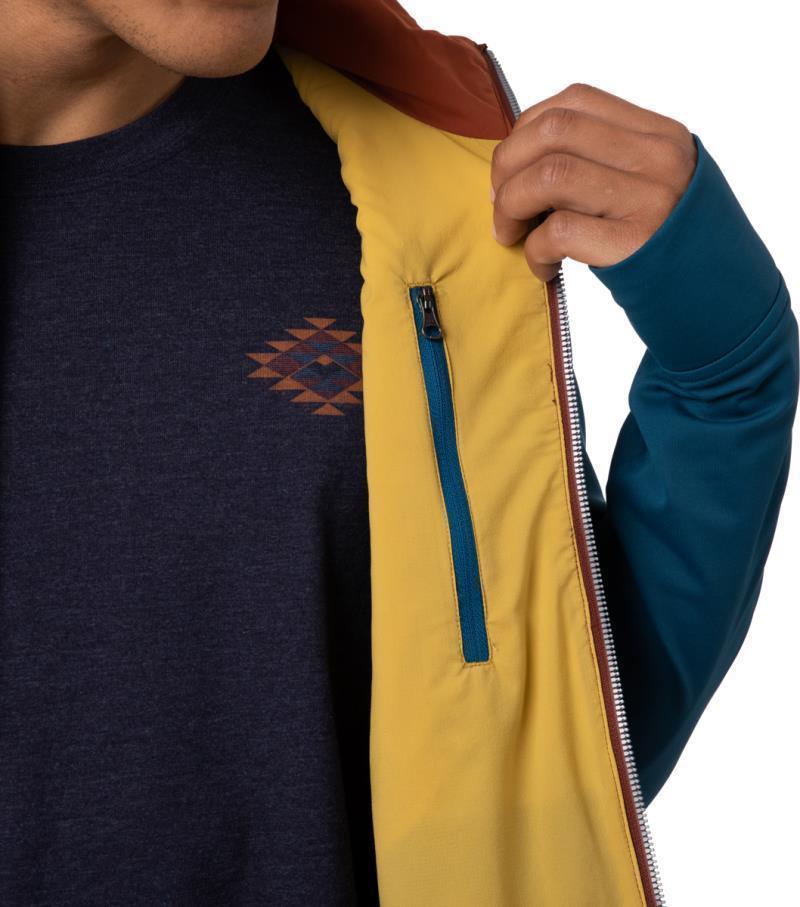Monte Hybrid Jacket - Mens - Indigo / Rust 4