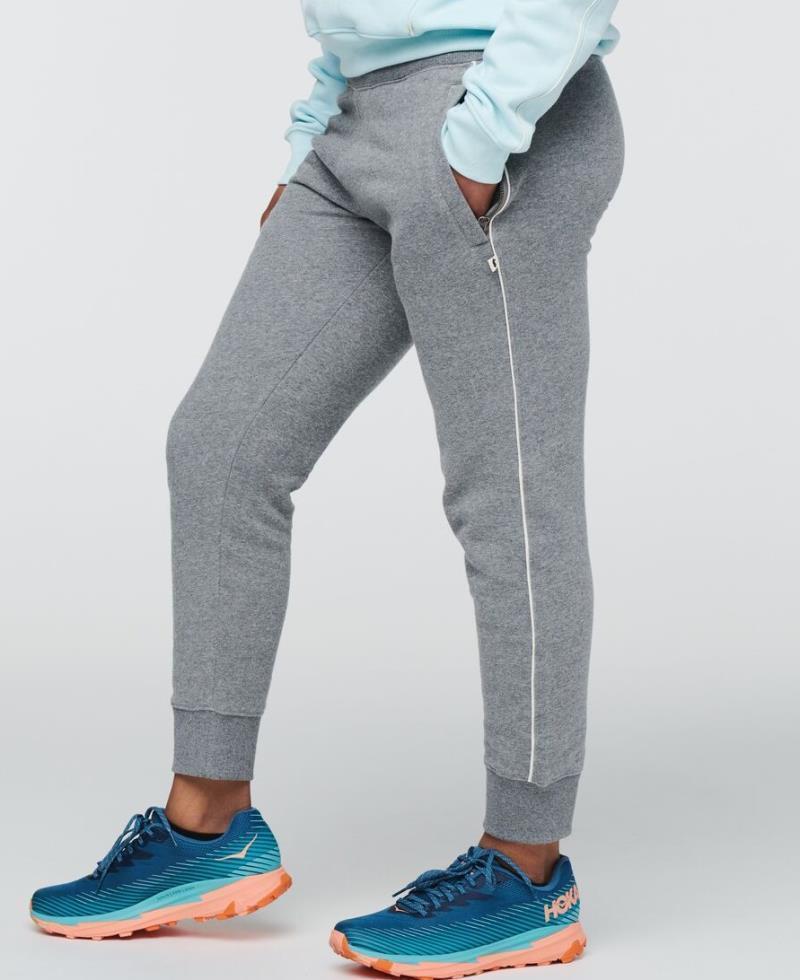 Organic Sweatpants - Womens - Heather Grey 2