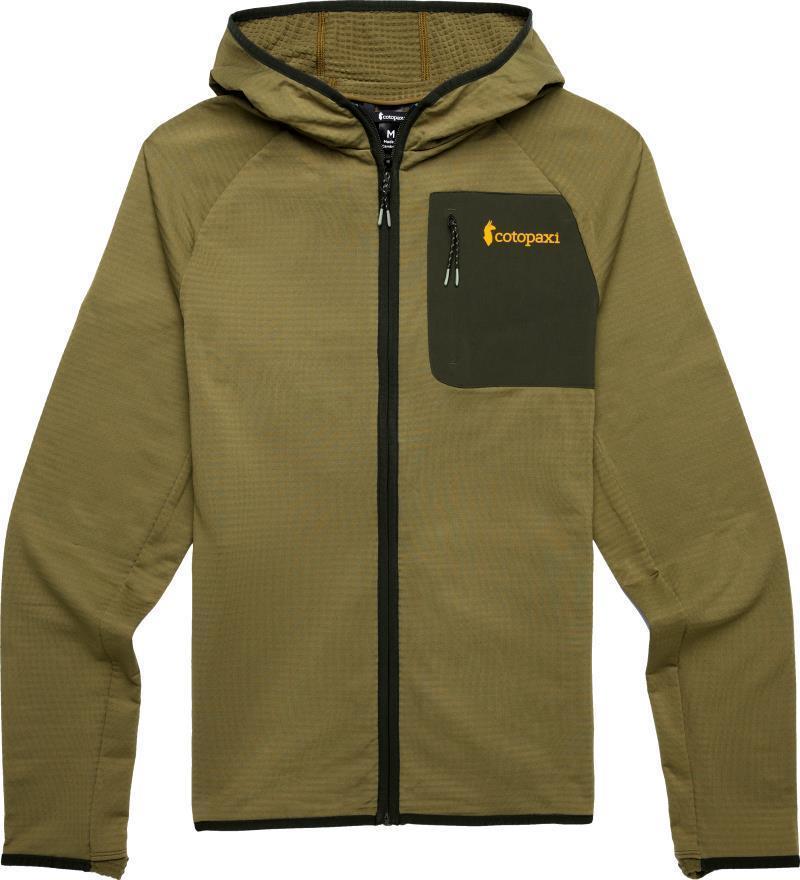 Otero Fleece Full-Zip Hooded Jacket - Mens - Live Oak 1