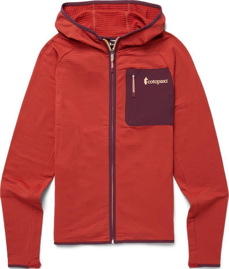Otero Fleece Full-Zip Hooded Jacket - Mens - Magma 1