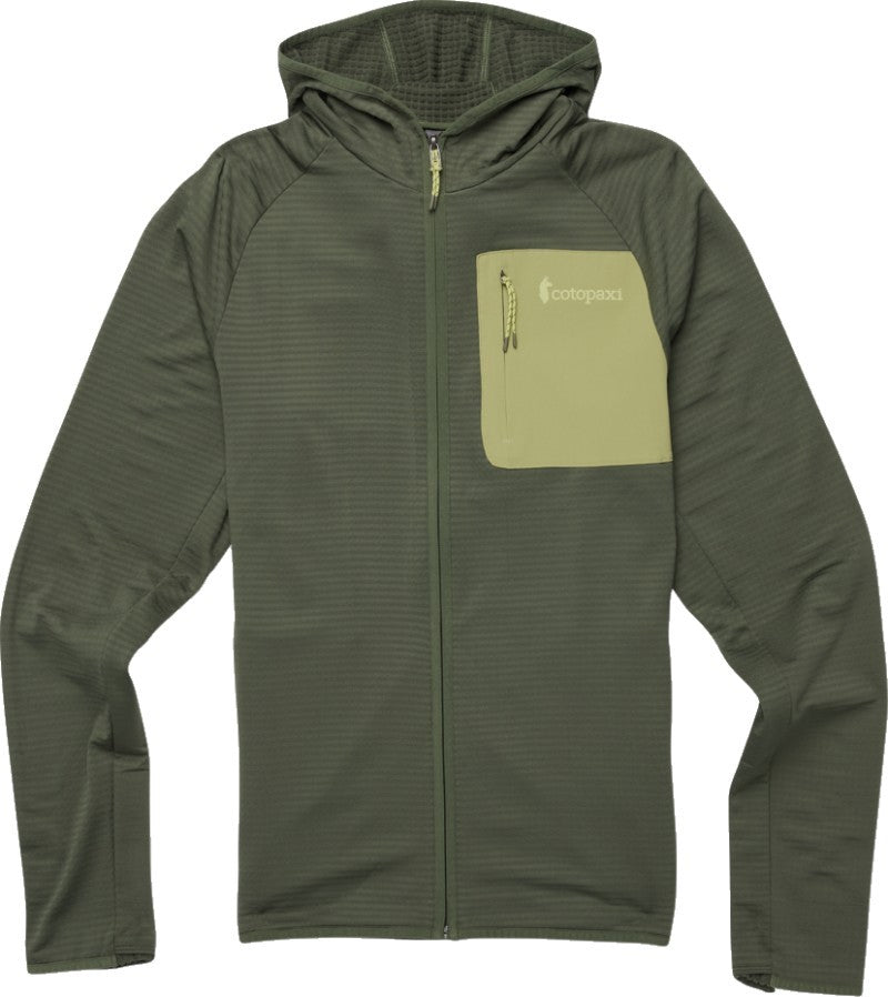 Otero Fleece Full-Zip Hooded Jacket - Mens - fatigue 1