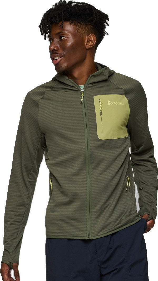 Otero Fleece Full-Zip Hooded Jacket - Mens - fatigue 1