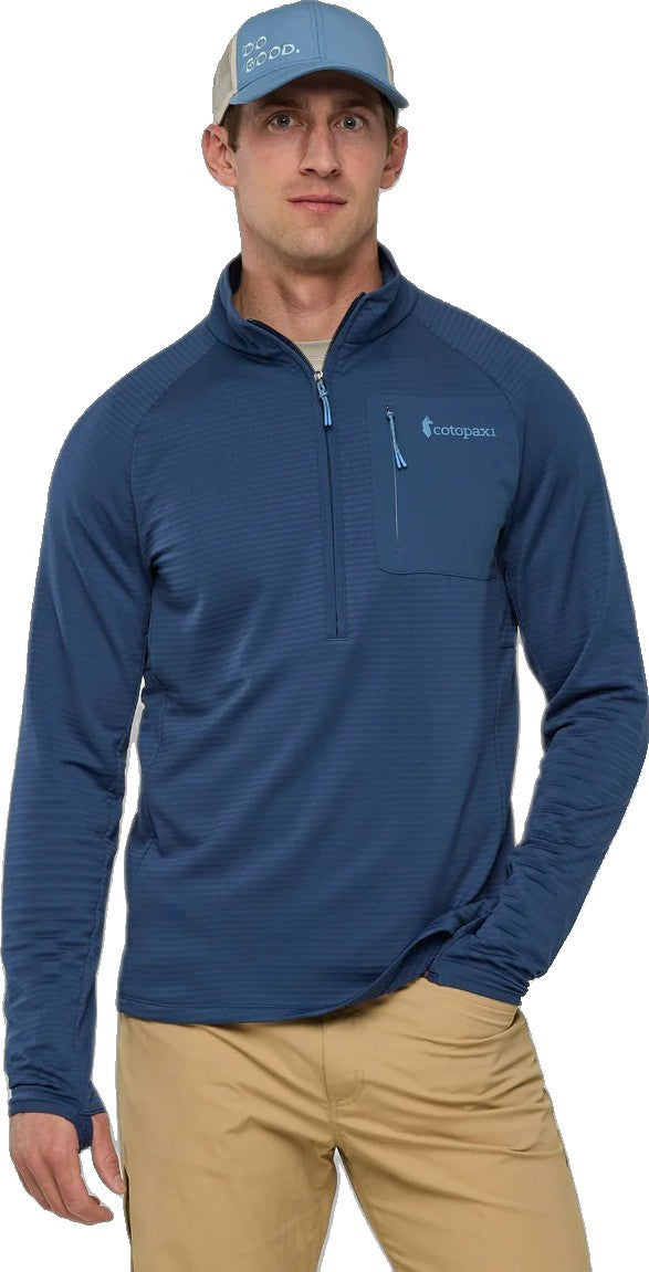 Otero Fleece Half-Zip Pullover - Mens - deep sea 1