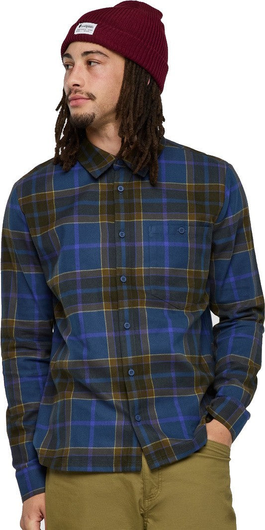 Quedo Flannel Shirt - Mens - deep sea plaid 1