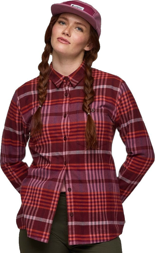 Quedo Flannel Shirt - Womens - mulberry plaid 1