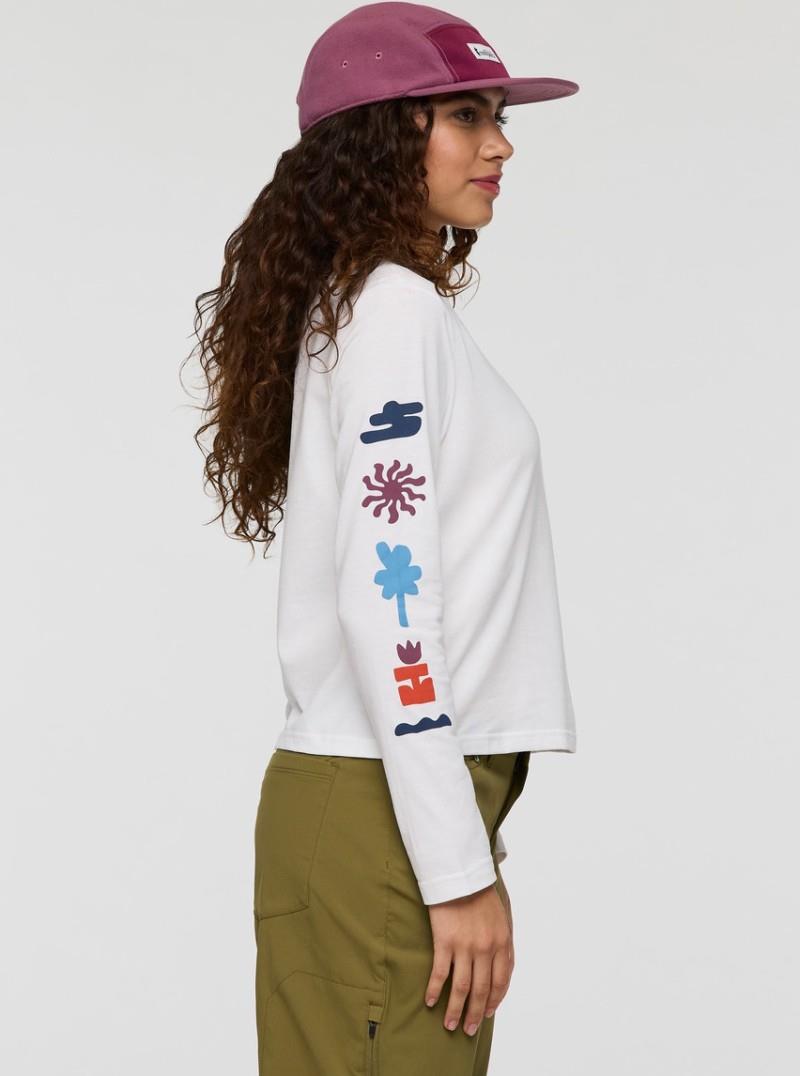 Sky To Sea LS T-Shirt - Womens - white 1