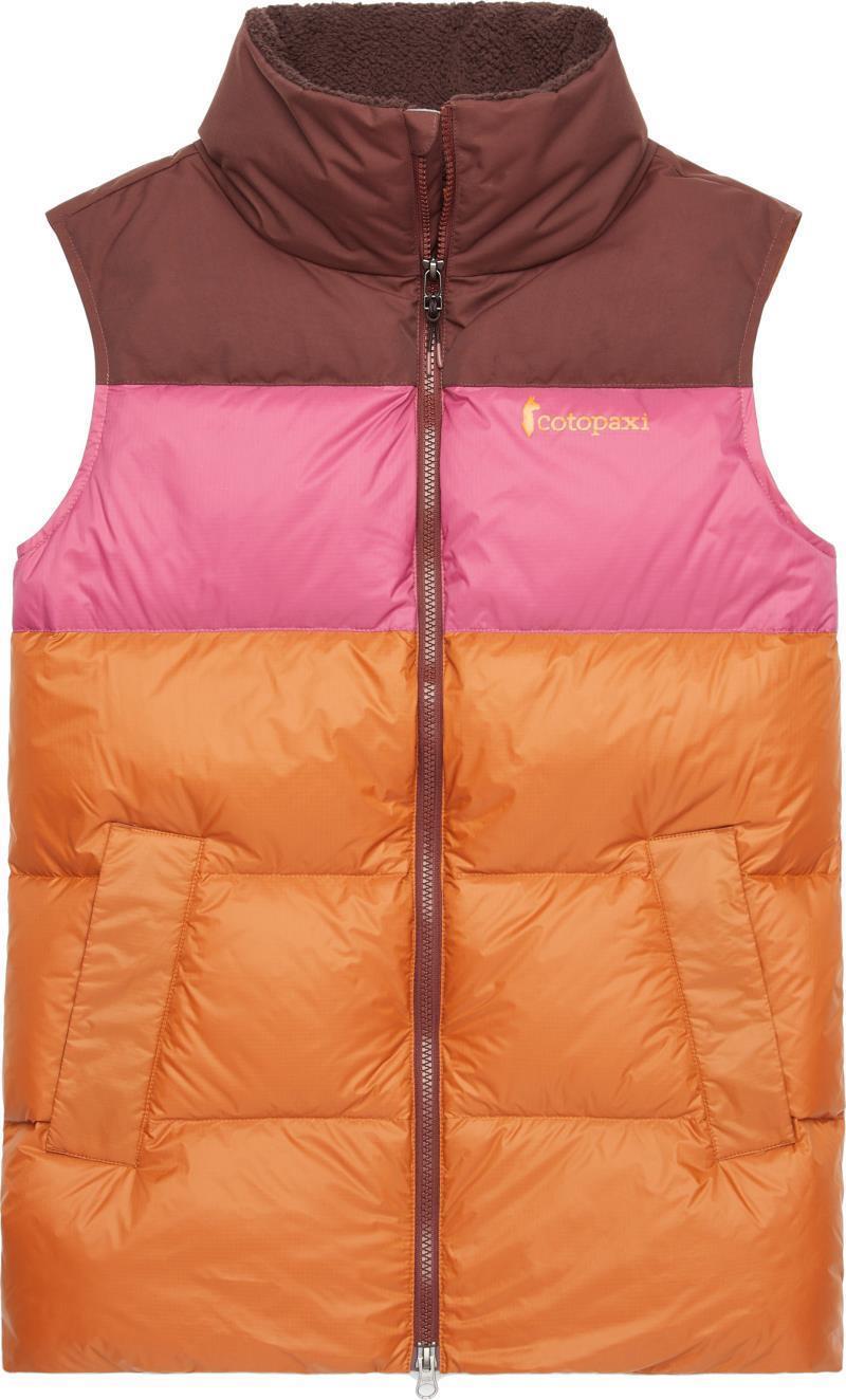 Solazo Down Vest - Womens - Chestnut / Sangria 1