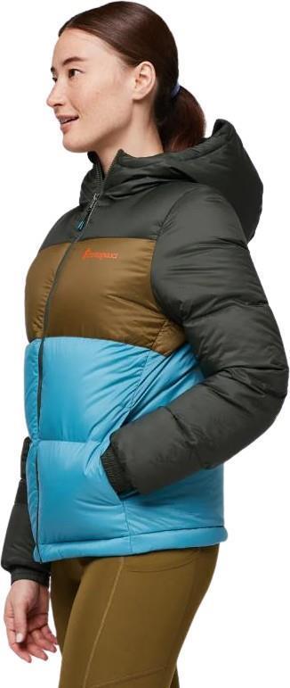 Solazo Hooded Down Jacket - Womens - woods / drizzle 1