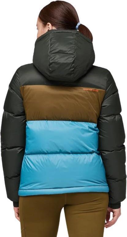 Solazo Hooded Down Jacket - Womens - woods / drizzle 1