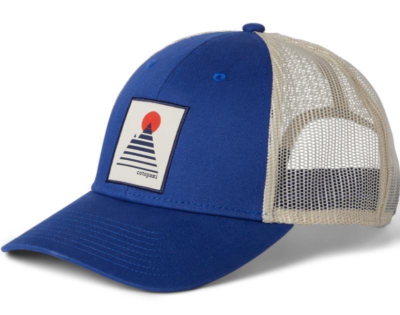 Square Mountain Trucker Hat - blue violet 1