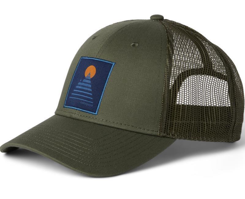 Square Mountain Trucker Hat - spruce 1