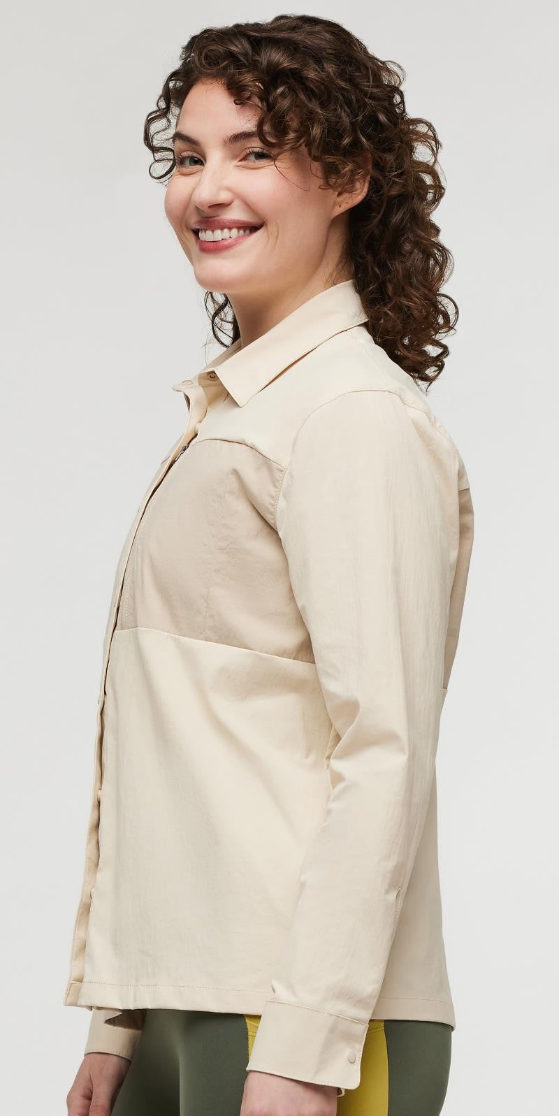 Sumaco LS Shirt - Womens - cream and oatmeal 1