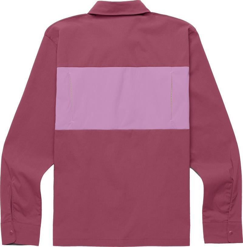 Sumaco LS Shirt - Womens - sangria and orchid bloom 1