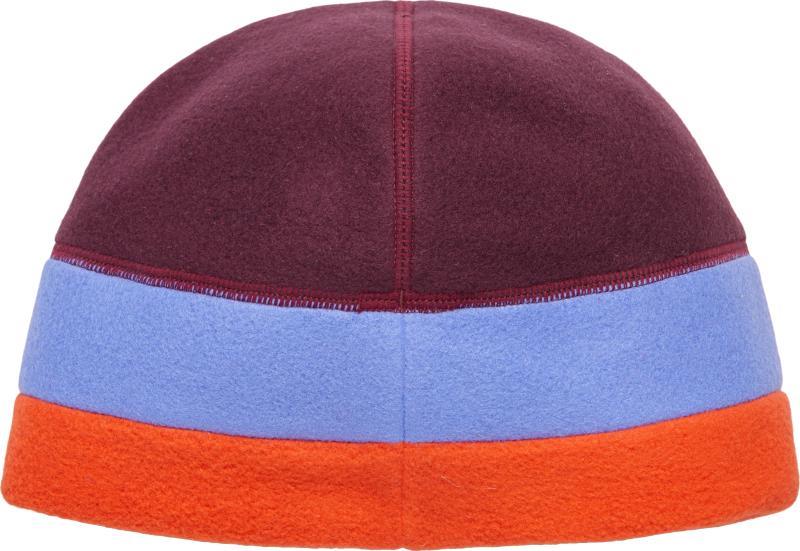 Teca Fleece Beanie - Wine Stripes 1