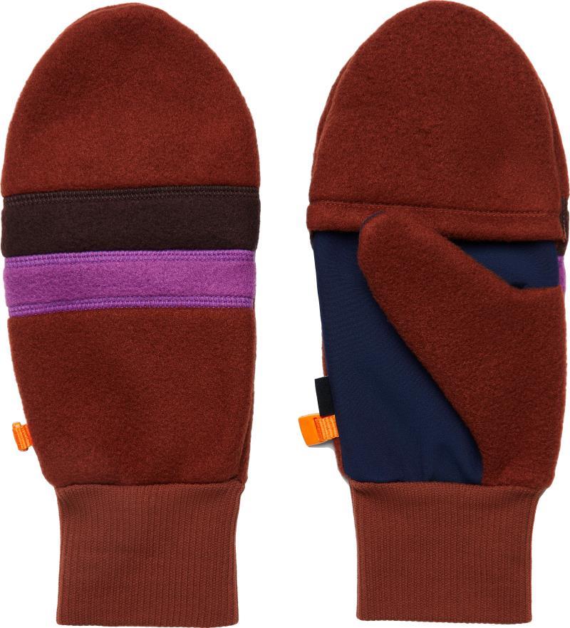 Teca Fleece Glittens - Rusty 2