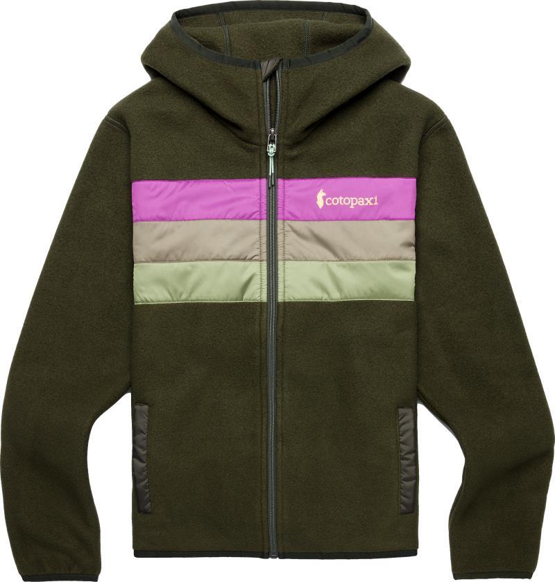 Teca Fleece Hooded Full-Zip Jacket - Womens - Woodland / Fairy 1