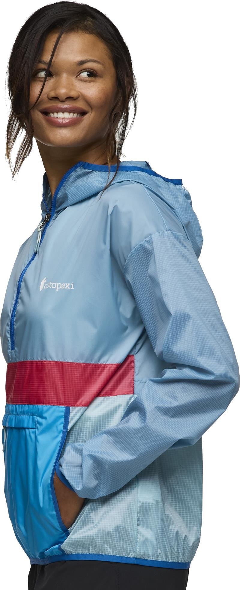 Teca Half-Zip Windbreaker - Womens - bubble bath 1