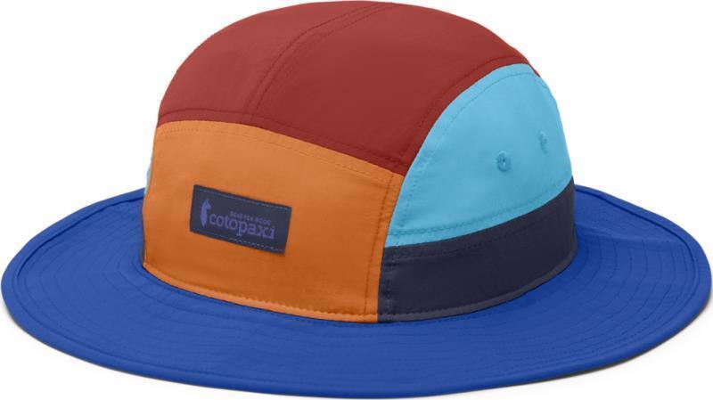 Tech Bucket Hat - Tamarindo and Scuba Blue 1