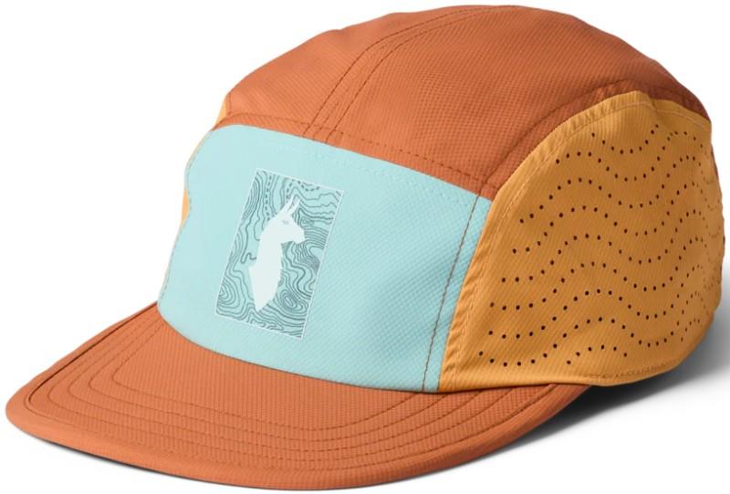 Tech Plus 5-Panel Hat - tide pool / whiskey 1