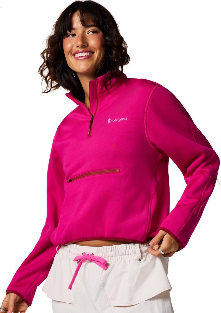 Tempa Fleece Quarter-Zip Pullover - Womens - pitaya 1