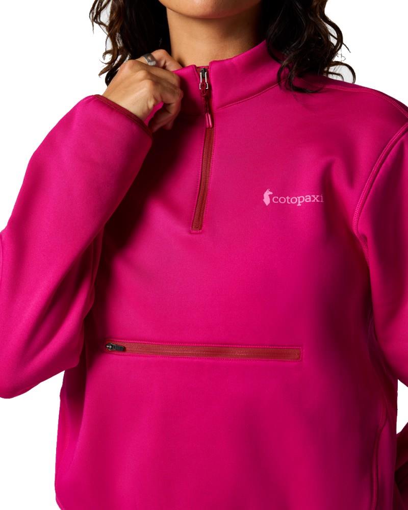 Tempa Fleece Quarter-Zip Pullover - Womens - pitaya 1