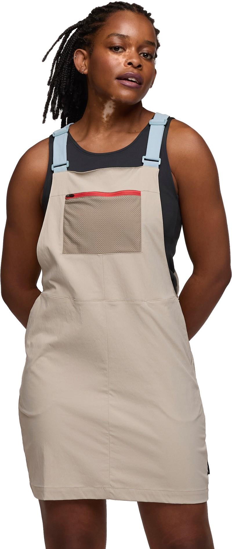Tolima Overall Dress - pebble 1