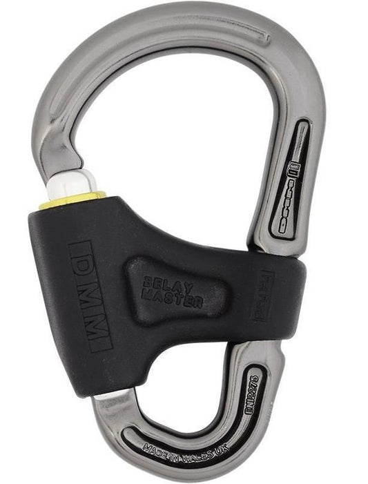 Belay Master Carabiner - titanium / lime 1