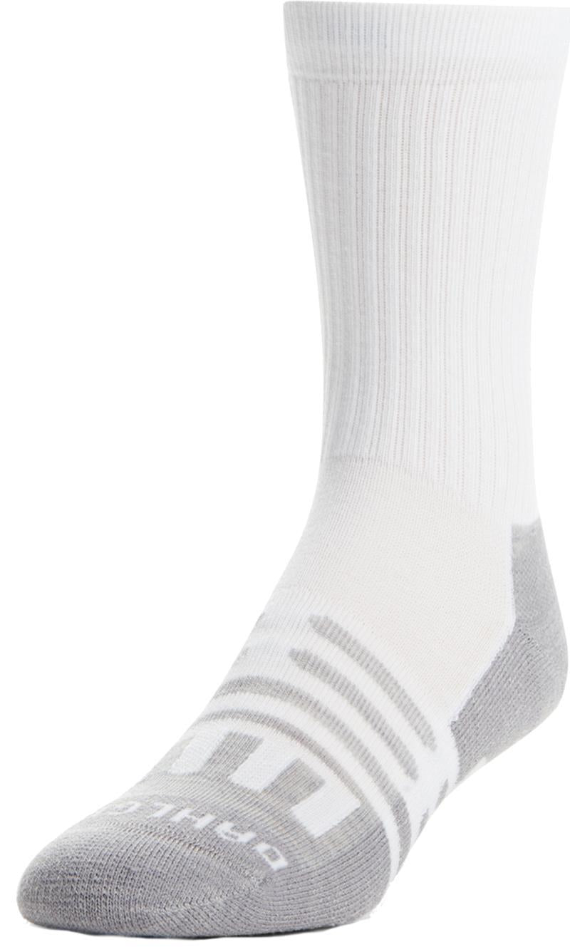 Apogee Classic Lightweight Crew Socks - White 1
