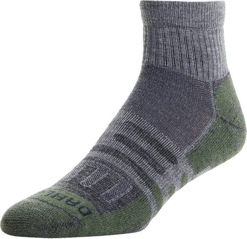 Boost Lightweight Short Crew Socks - Olive 1