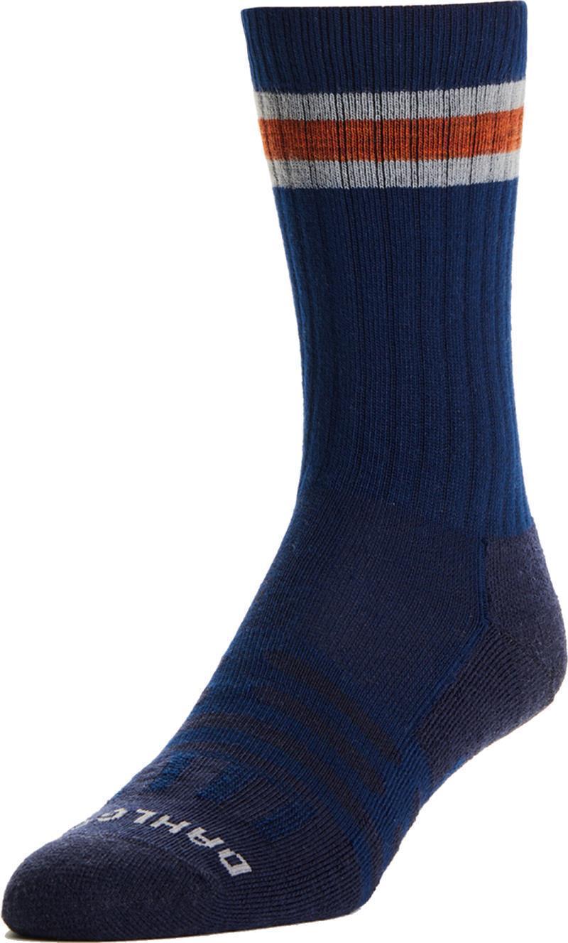 Heritage Lightweight Crew Socks - Bean Navy 1