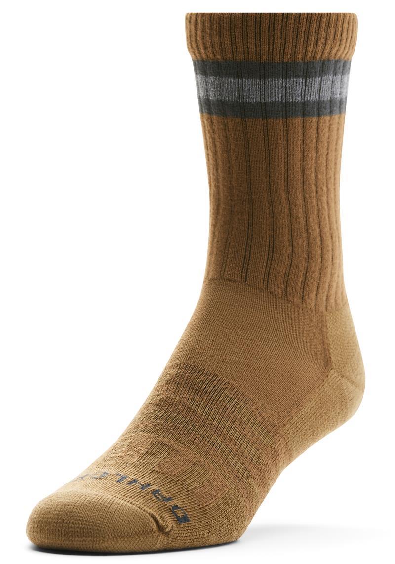 Heritage Lightweight Crew Socks - Sepia 1