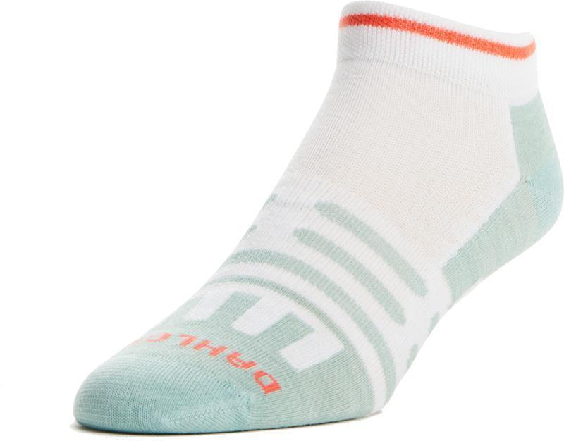 Oxygen Ultralight Mini Crew Socks - white / lucite green 1