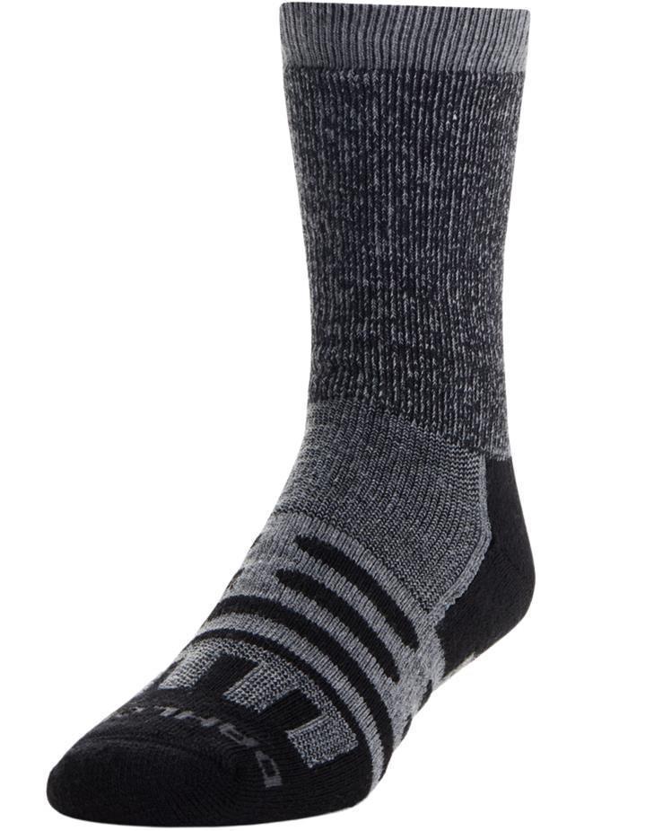 Path Heavy Mid-Calf Socks - Charcoal / Black 1