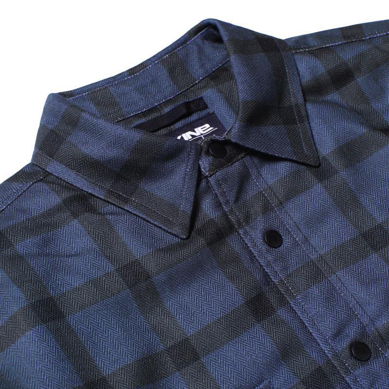 Charger Insulated Flannel Shirt - Unisex - navy plaid 1