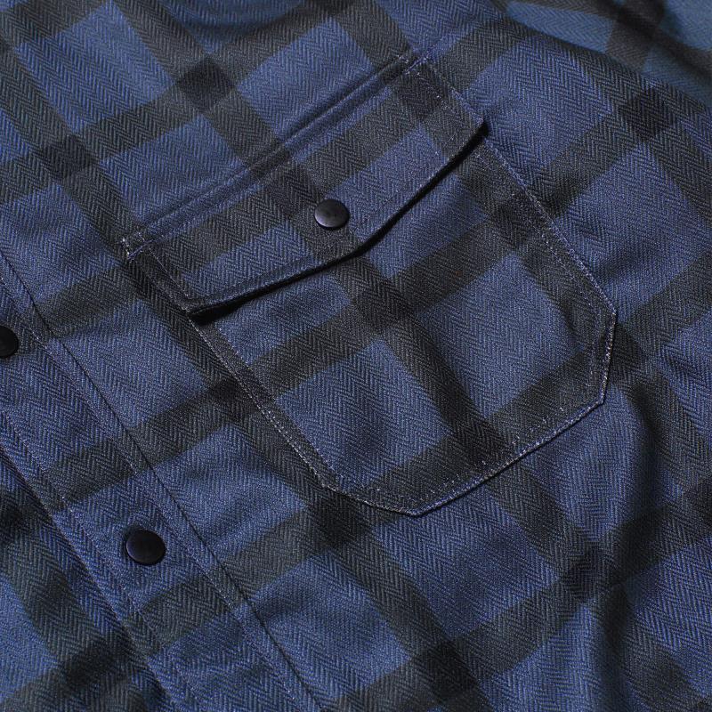 Charger Insulated Flannel Shirt - Unisex - navy plaid 1