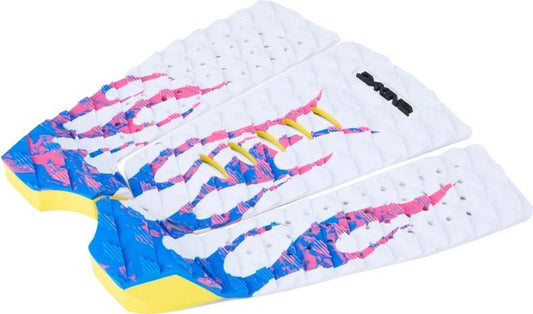 Erin Brooks Pro Surf Traction Pad - white neon flame 1