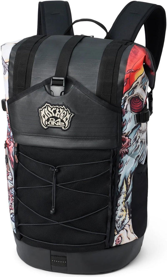 Mission Surf DLX Wet/Dry Rolltop Backpack 35L x Mayhem - mayhem marron 1
