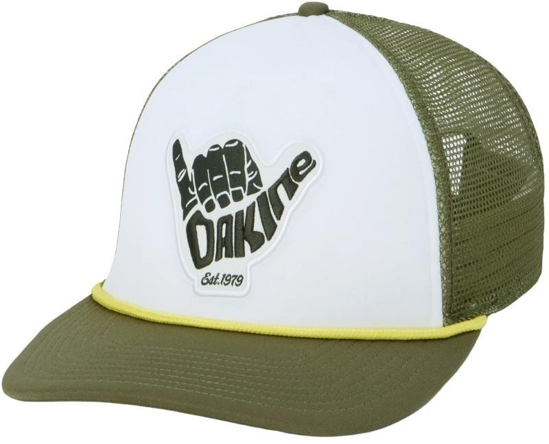 Staycation Trucker - dark olive shaka 1