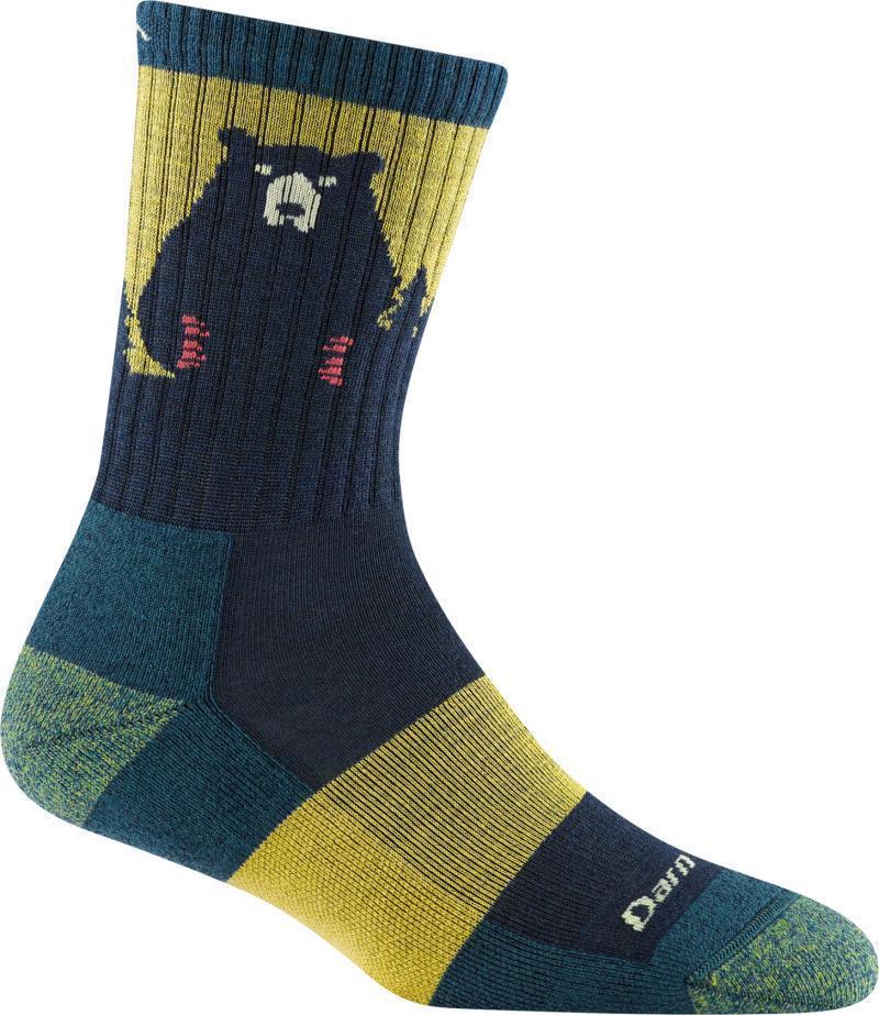 Bear Town Micro Crew Lightweight Cushion Socks - Womens - Dark Teal 1