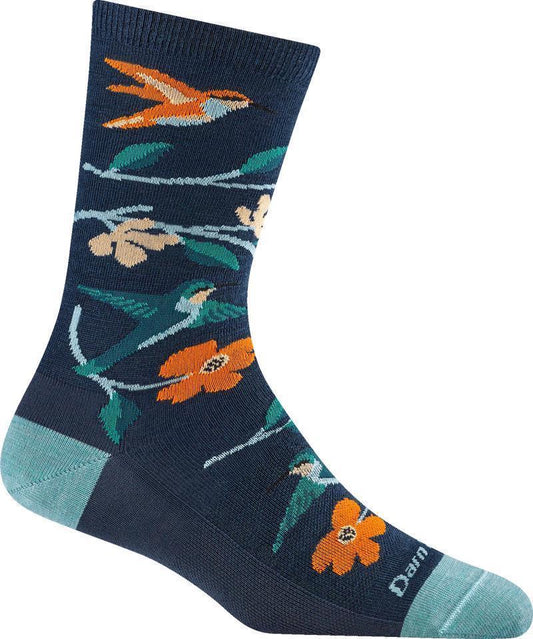 Birds Of A Feather Crew Lightweight No Cushion Socks - Womens - midnight 1