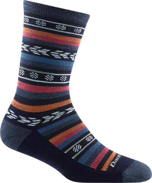 Bronwyn Crew Lightweight Cushion Socks - Womens - denim 1
