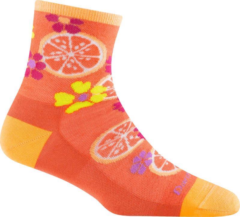 Fruit Stand Shorty Lightweight Socks - Womens - Grapefruit 1