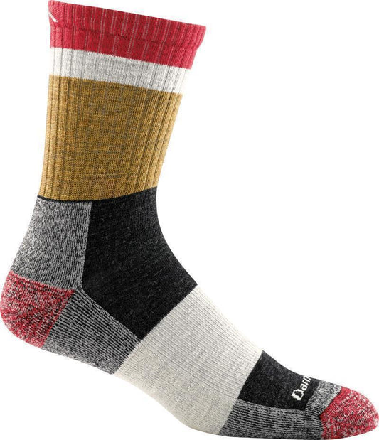 Heady Stripe Micro Crew Lightweight Cushion Socks - Mens - Ash 1
