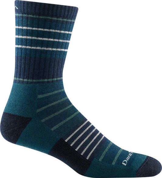 Highline Micro Crew Midweight Cushion Socks - Mens - dark teal 1