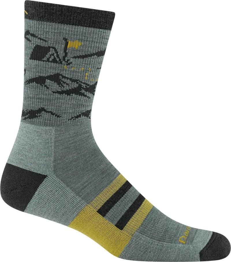 Hike Hike Hut Micro Crew Midweight w/ Cushion Socks - Mens - seafoam 1